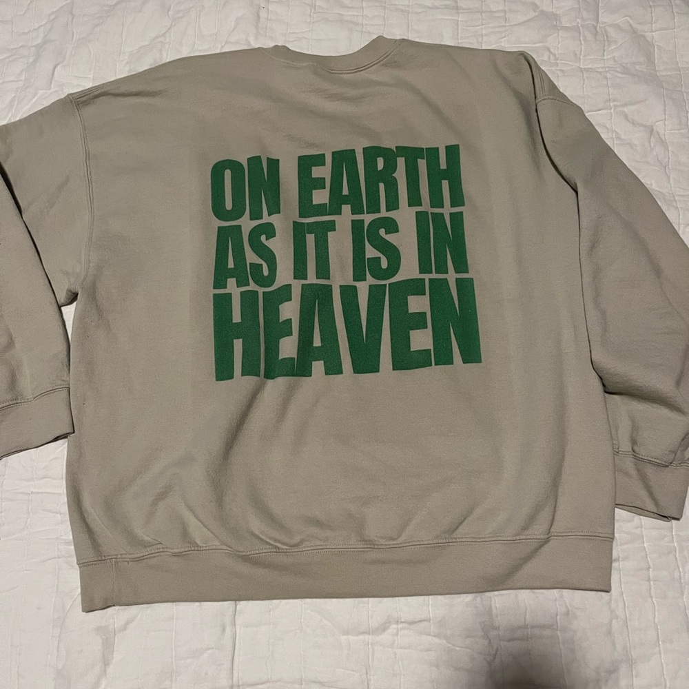 Christian Gildan Beige Crewneck Sweater